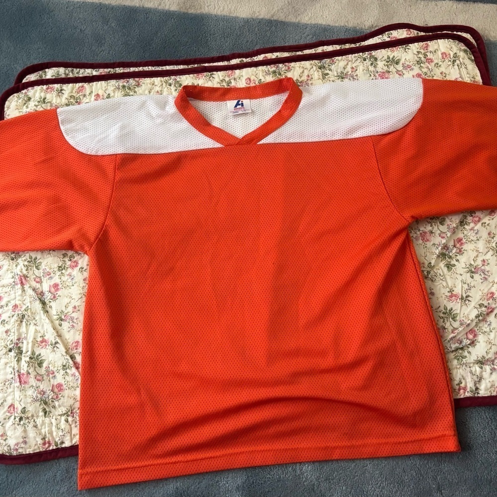 Athletic Works Kids Orange Sports Jersey *vintage condition